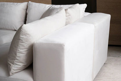 Canapé modulable azra velours - 3+1