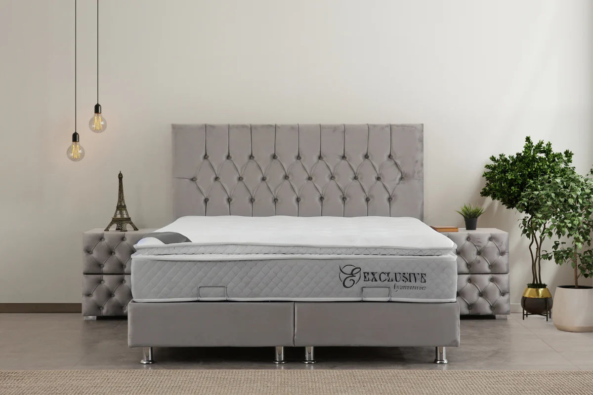 Lit coffre hugo velours