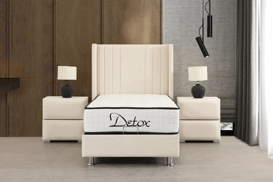 Lit coffre alma velours - 90x190