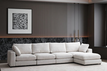 Canapé modulable julia chenille - 4+1