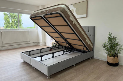 Lit coffre hugo velours