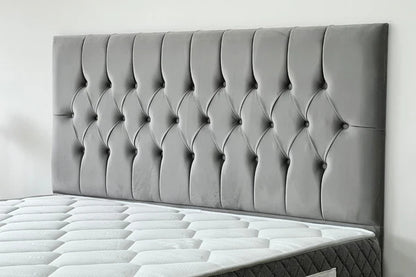 Lit coffre hugo velours