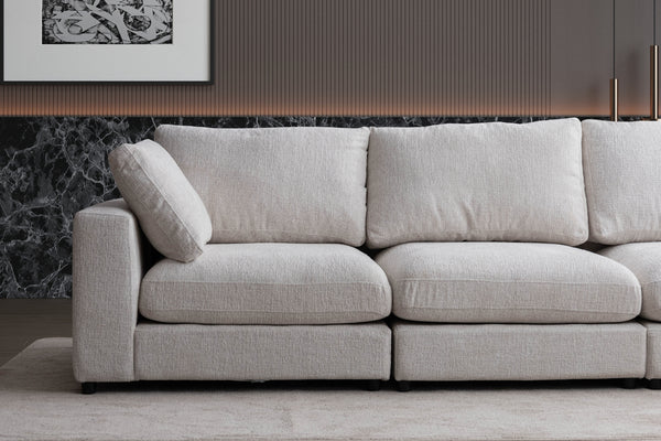 Canapé modulable julia chenille - 4+1