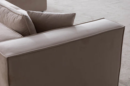 Canapé modulable élégance velours - 3+1