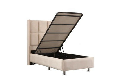 Lit coffre rio velours - 90x190