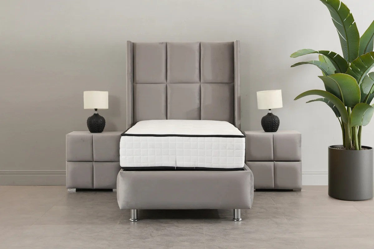 Lit coffre rio velours - 90x190