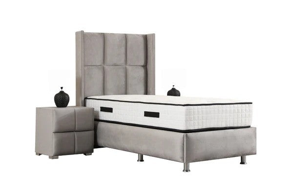 Lit coffre rio velours - 90x190