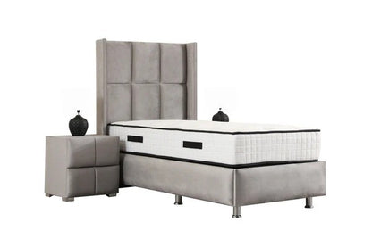 Lit coffre rio velours - 90x190