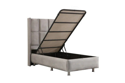 Lit coffre rio velours - 90x190