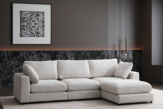 Canapé modulable julia chenille - 3+1