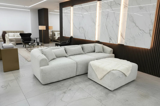 Canapé modulable mila chenille - 3+1