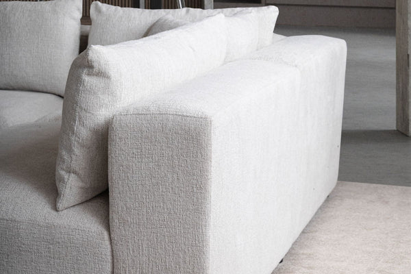Canapé modulable azra - tissus chenille 3+1