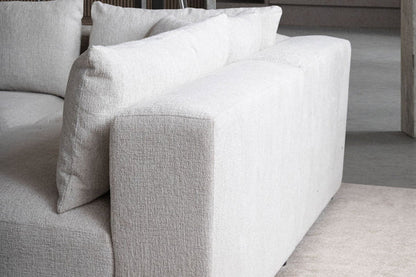 Canapé modulable azra - tissus chenille 3+1