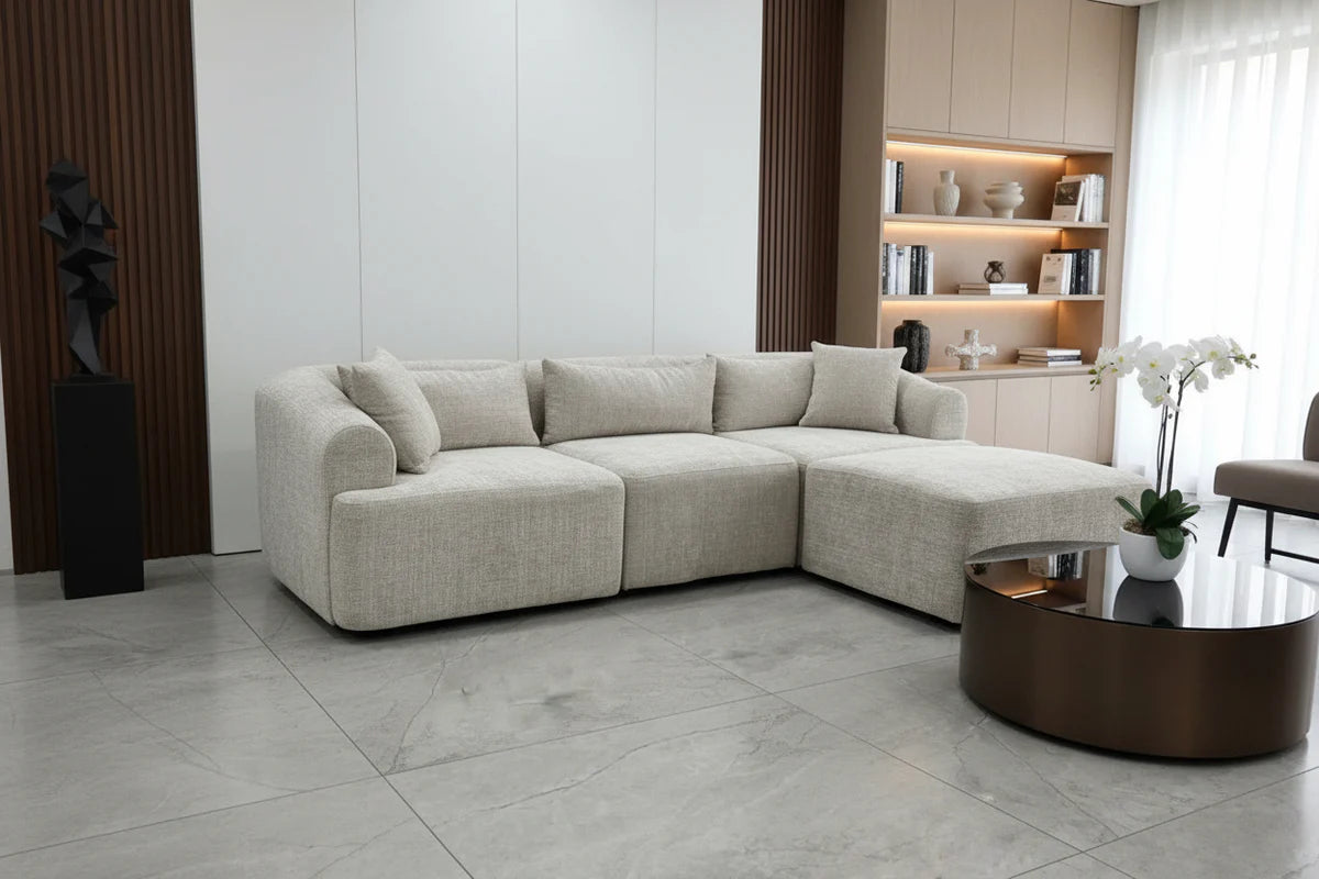 Canapé modulable mila - tissus marbella 3+1