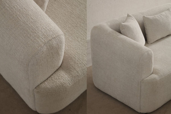 Canapé d'angle ela - tissus chenille