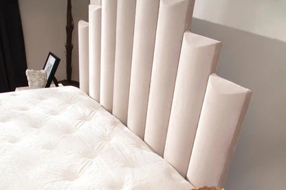 Lit coffre natura velours