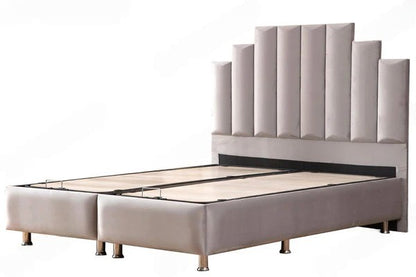 Lit coffre natura velours