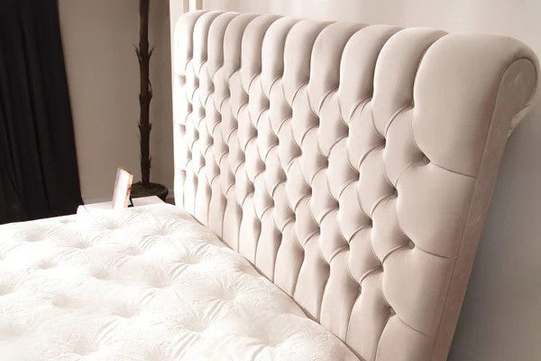 Lit coffre luna velours