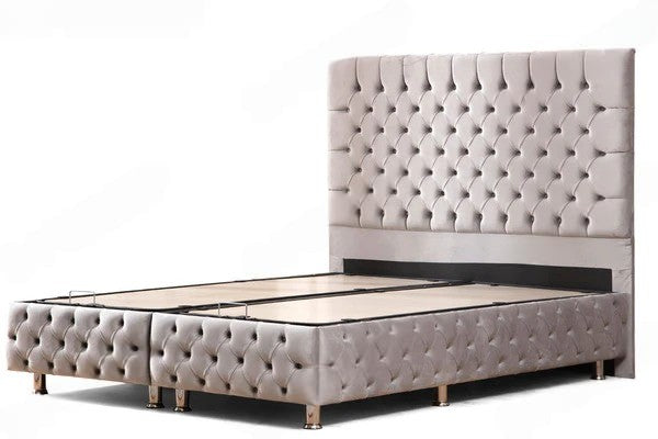 Lit coffre lagos velours