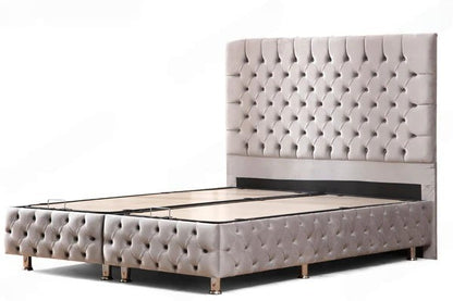 Lit coffre lagos velours