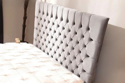 Lit coffre lagos velours