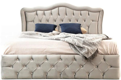 Cadre de lit venise velours strass