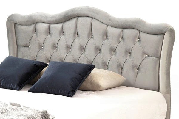 Cadre de lit venise velours strass