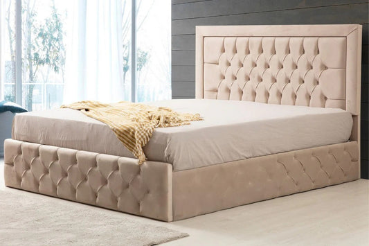 Cadre de lit roma velours