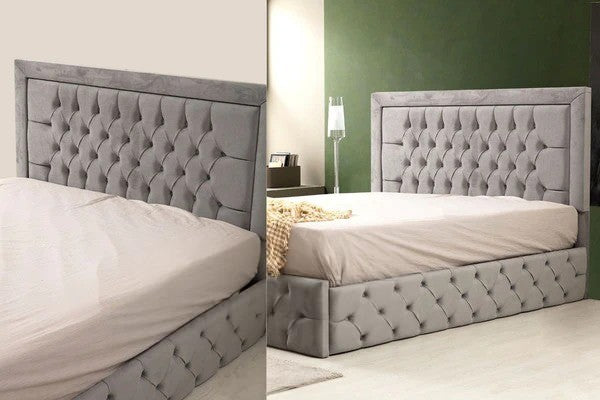 Cadre de lit roma velours