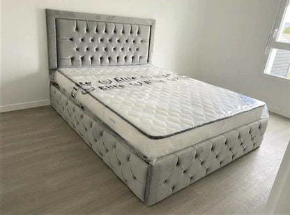 Cadre de lit roma velours