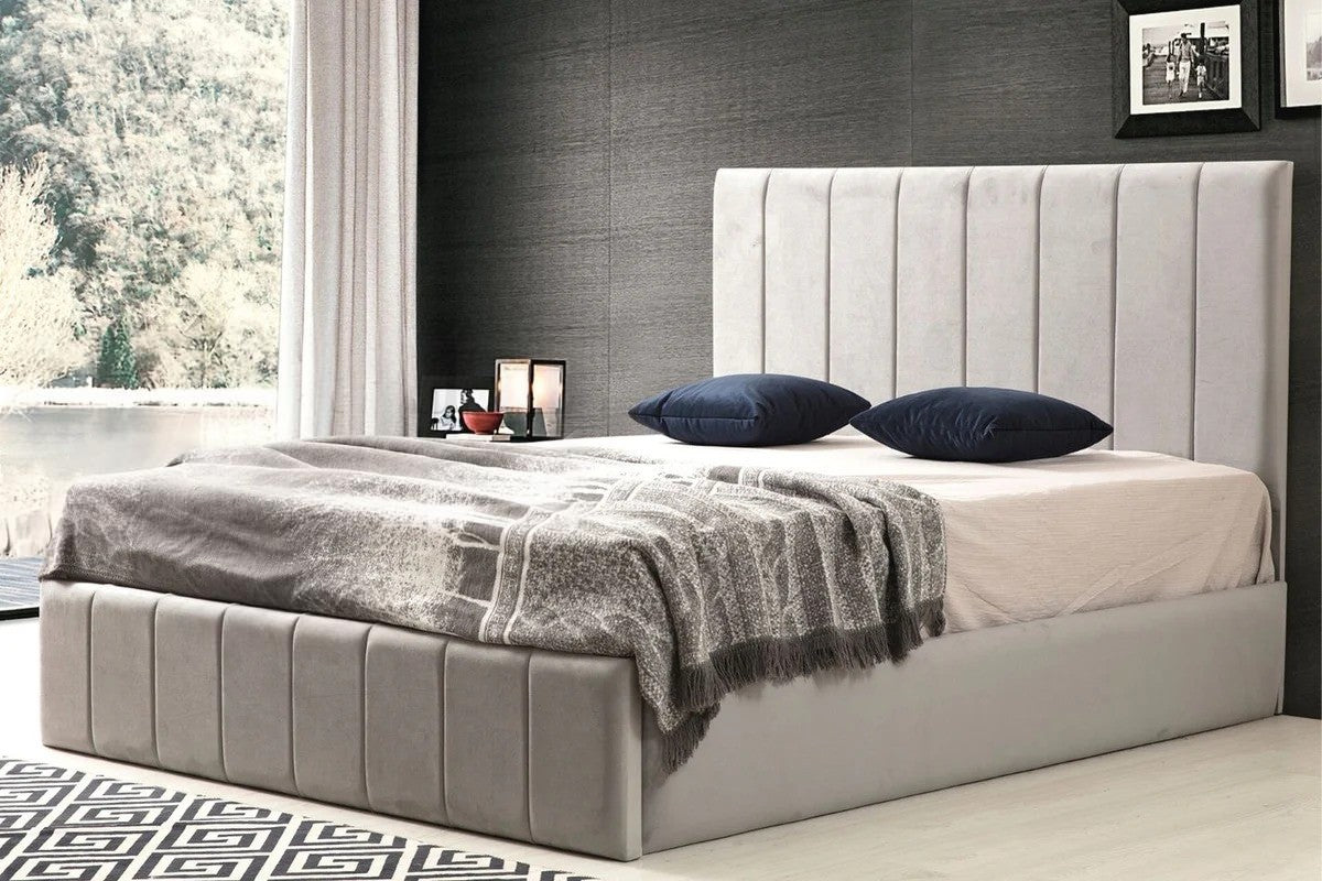 Cadre de lit polo velours