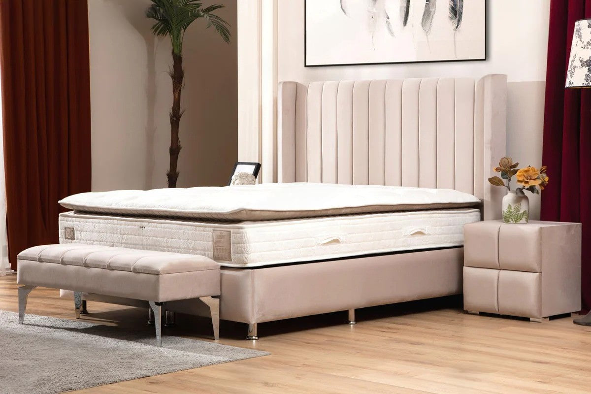 Lit coffre tokyo velours