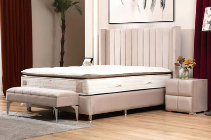 Lit coffre tokyo velours