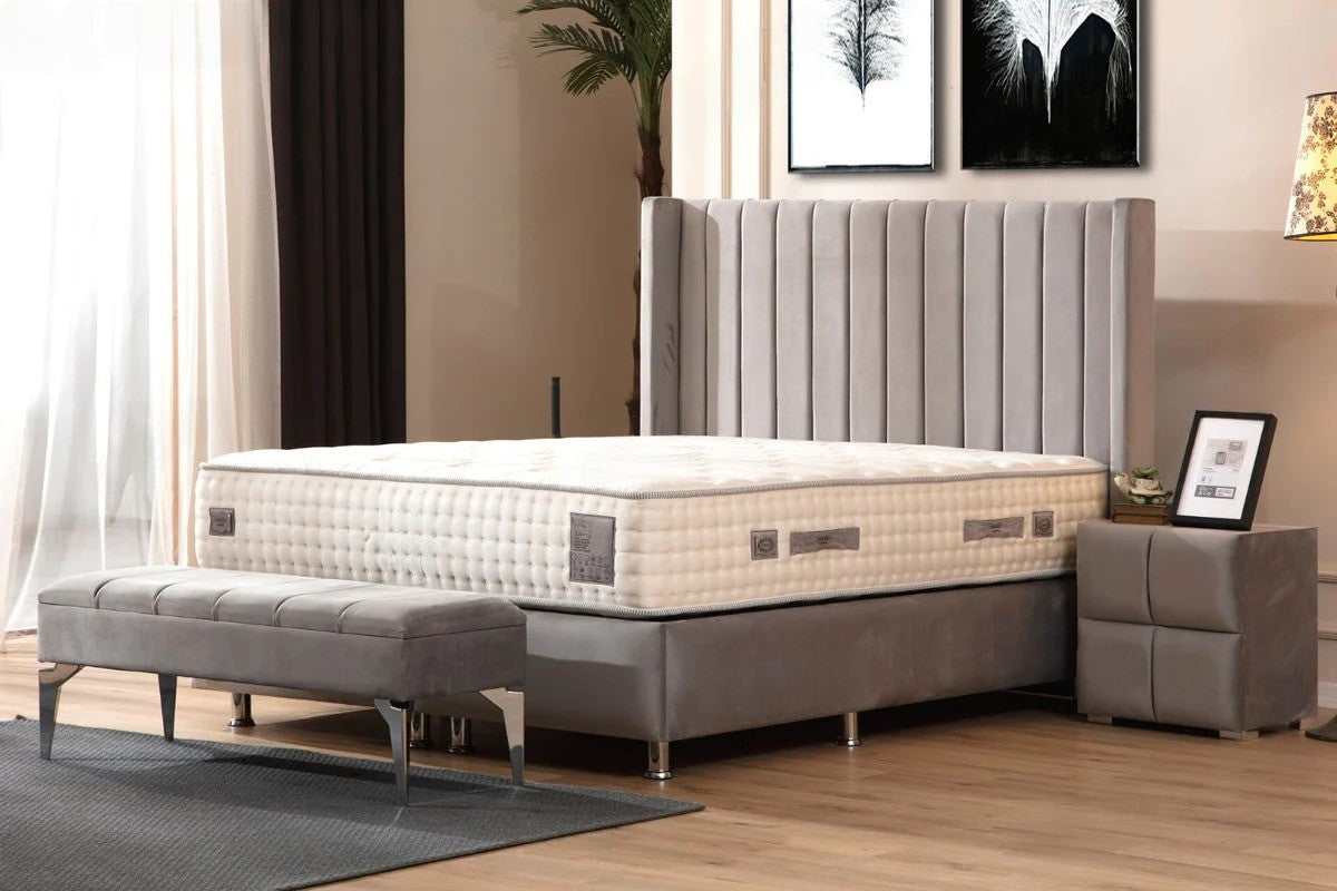 Lit coffre tokyo velours