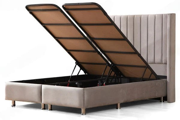 Lit coffre tokyo velours